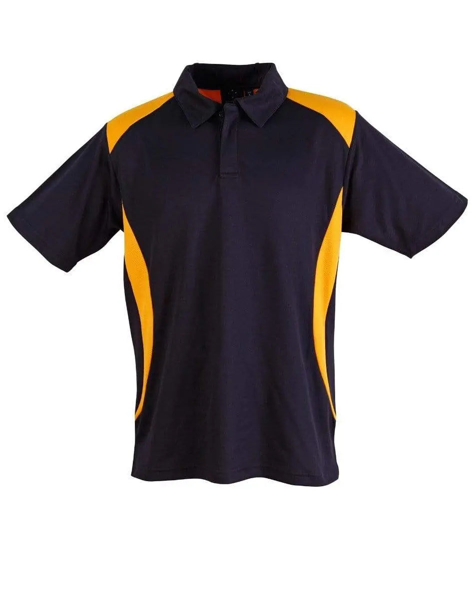 WINNING SPIRIT Winner Men's polo shirt PS31 Casual Wear Winning Spirit Navy/Gold XS